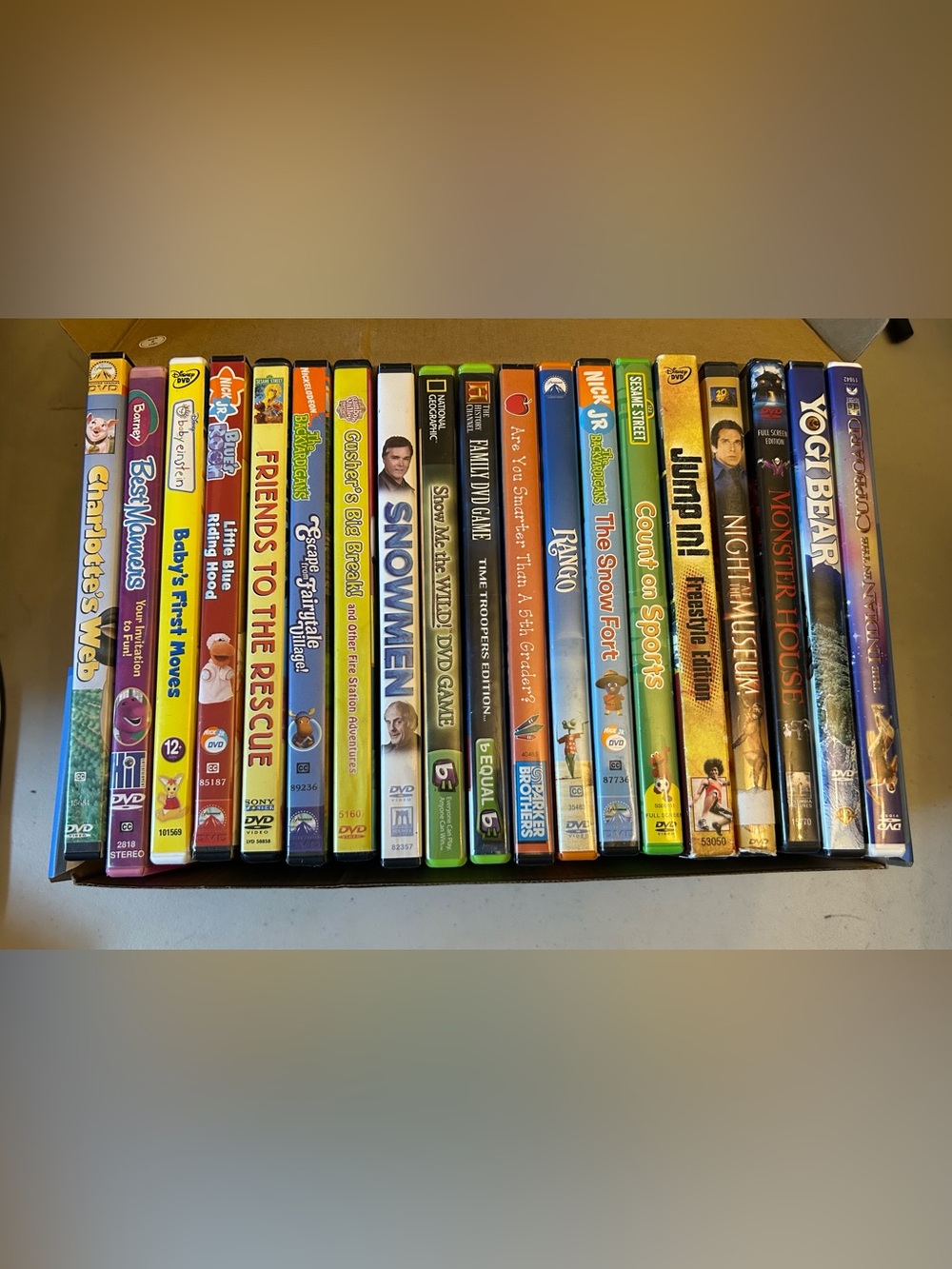Assorted Kids and Family DVDs Lot